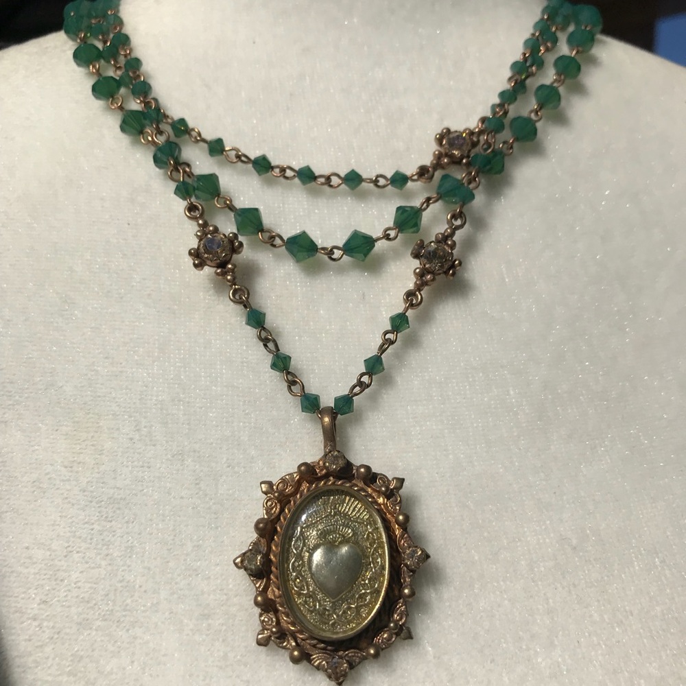 Virgins Saints and Angels Sacred Heart necklace